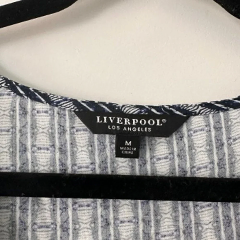 EUC Blue Liverpool V-Neck tank top, US size M